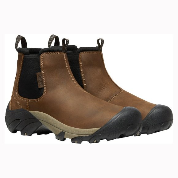 Brand New Keen Men Slip-on Targhee 2 Chelsea Hiking Casual Leather Boots - Picture 11 of 11